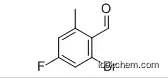 Molecular Structure of 916792-19-3 (2-BROMO-4-FLUORO-6-METHYLBENZALDEHYDE)